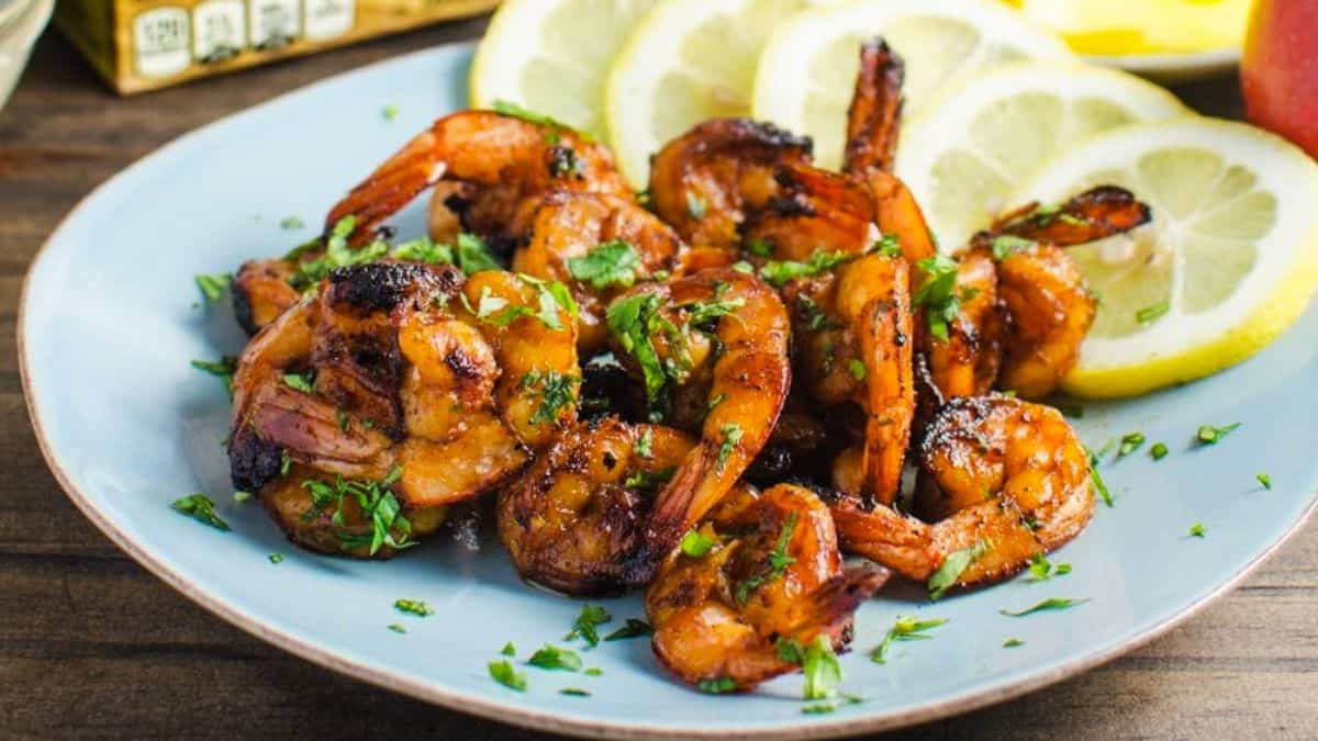 Mango and Grilled Shrimp Appetizers
