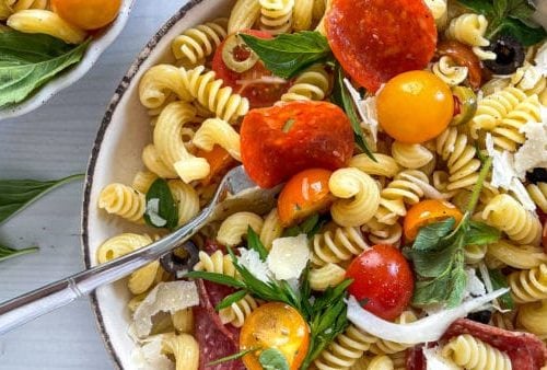 Antipasti pasta salad.