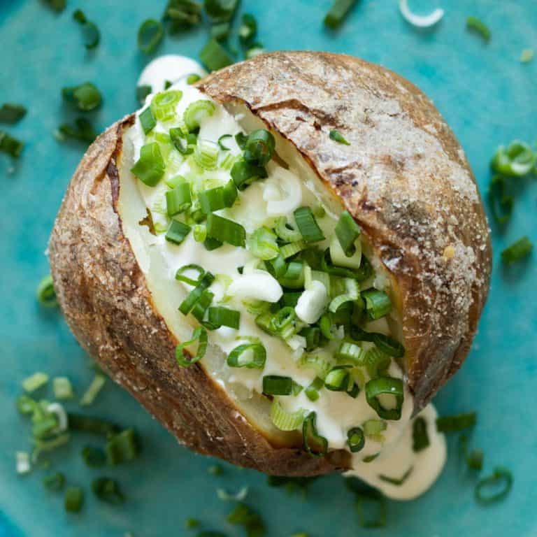 Air Fryer Baked Potatoes - Always Use Butter