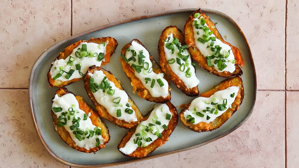 Air fryer potato skins.