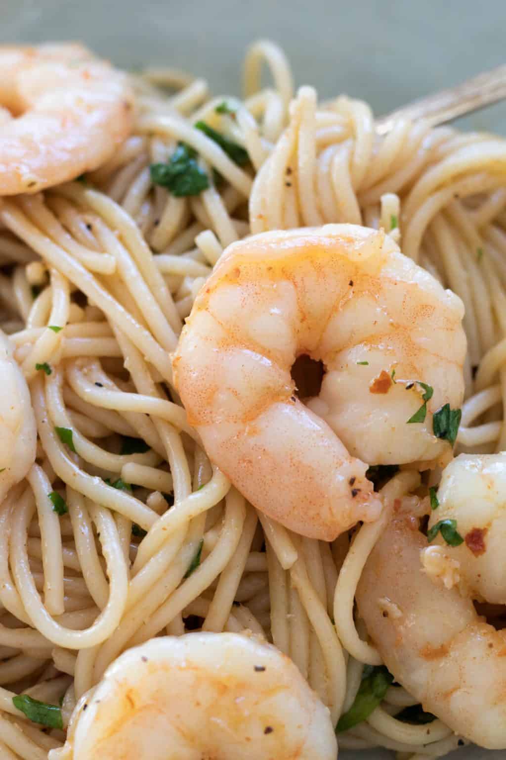 Garlic Butter Shrimp Pasta - always use butter