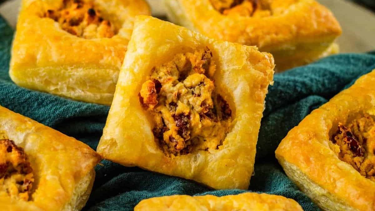 Goat Cheese Puff Pastry Appetizer.