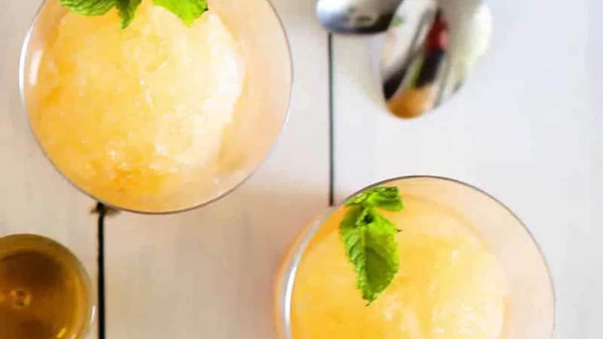 Peach & Bourbon Snow Cones.