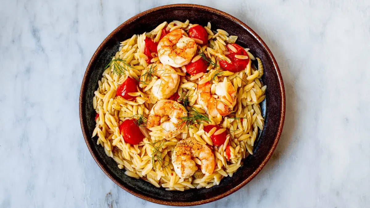 15-Minute Shrimp and Orzo
