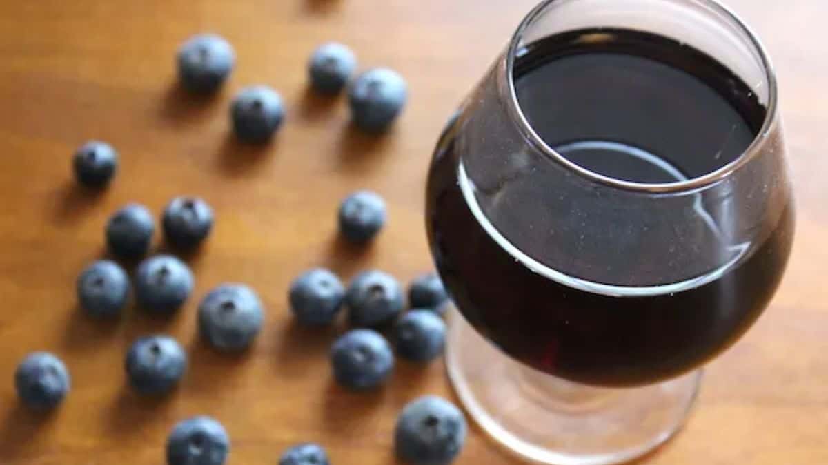 Homemade Blueberry Wine