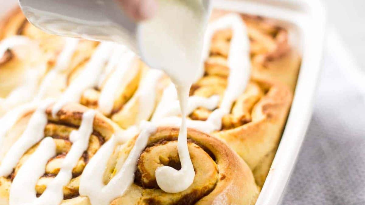 Pumpkin Cinnamon Rolls with Maple Icing