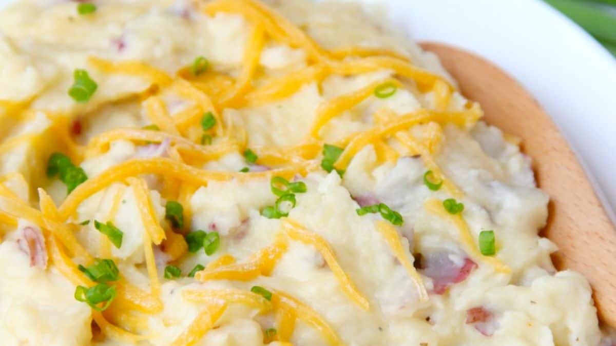 Twice Baked Mashed Potato Casserole