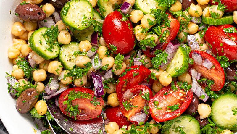 Mediterranean Garbanzo Bean Salad