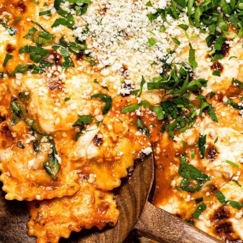 Baked Ravioli Casserole.