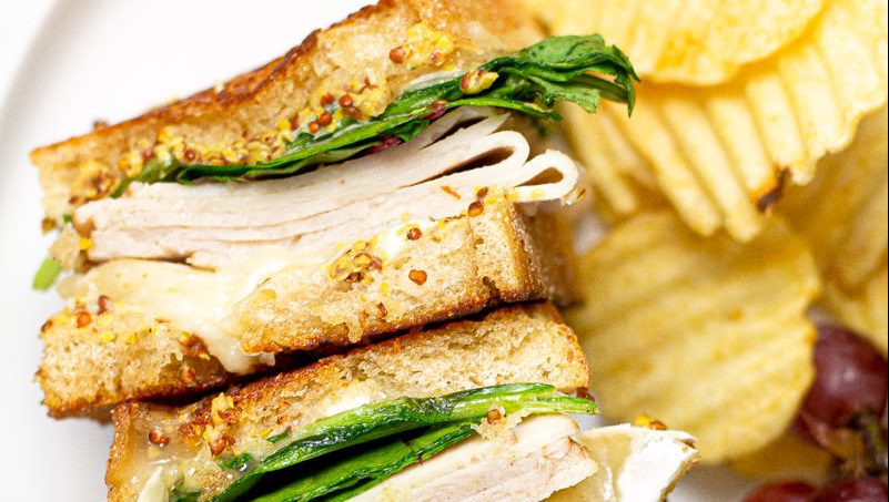 Brie Grilled Cheese with Turkey