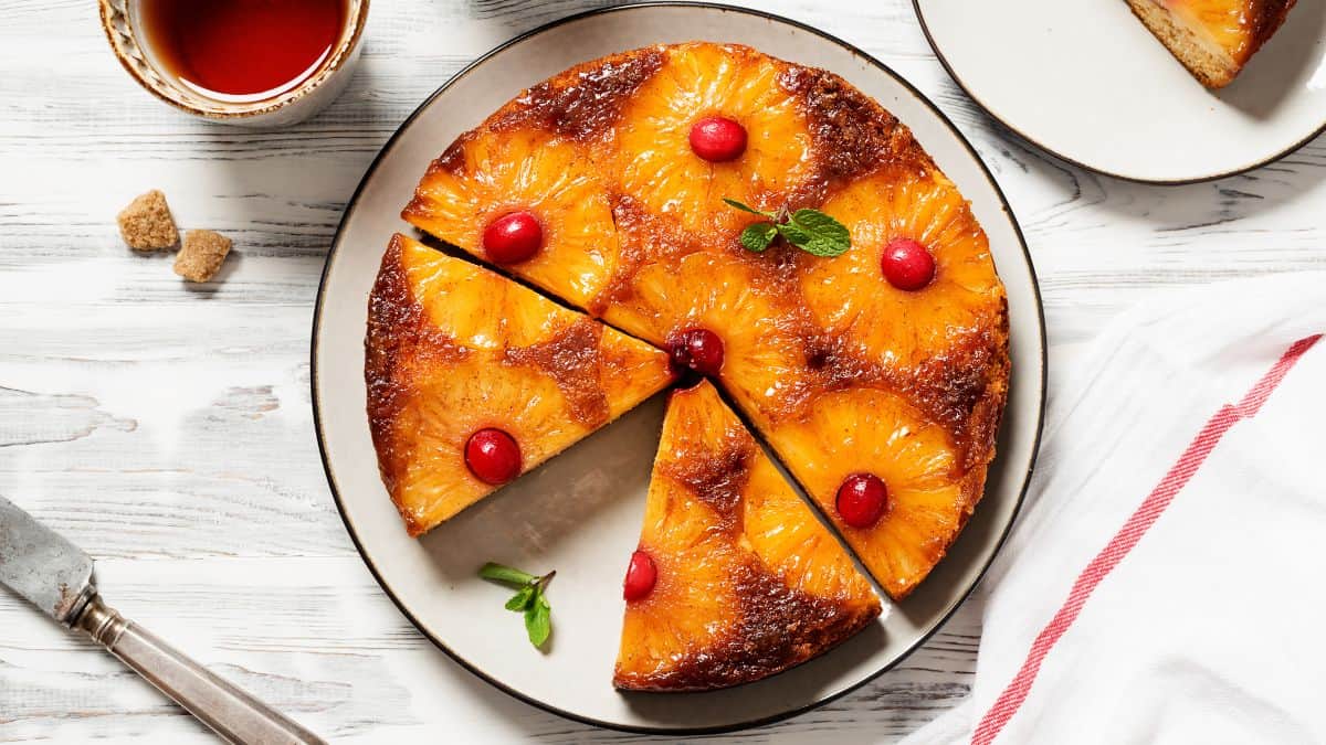 A pineapple pside down cake.