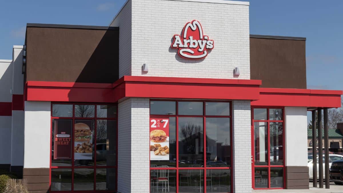 Exterior of an Arby's restaurant.