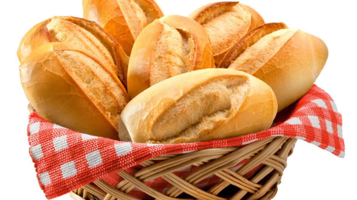 A basket of bread.