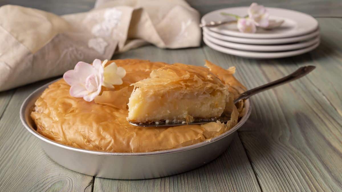 A milk pie.