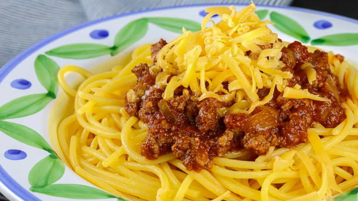 Ohio Chili with Spaghetti (Gluten Free)