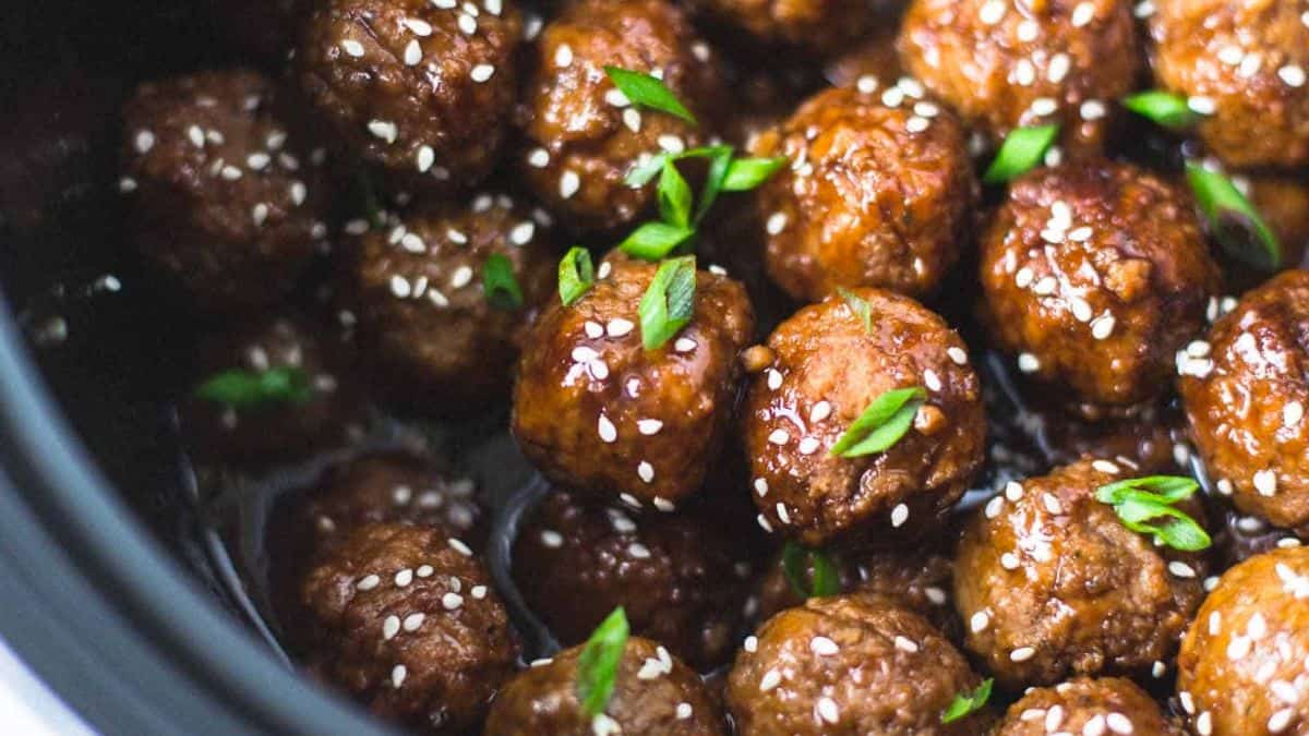 Slow-Cooker Hoisin Turkey Meatballs