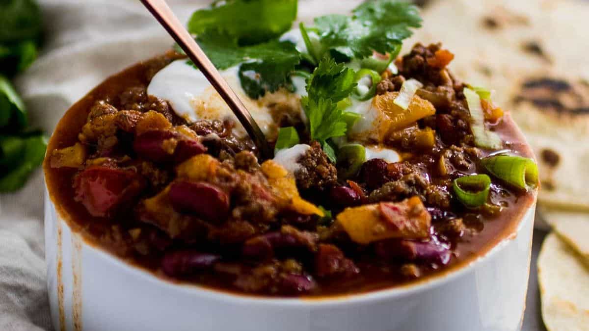 Easy Peach Whiskey Chili