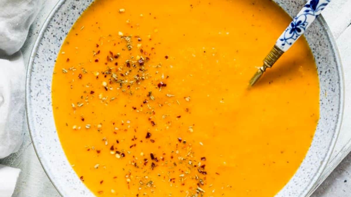 Dump and Start Jamaican Instant Pot Carrot Soup + Stovetop Version (Gluten Free, Vegan)