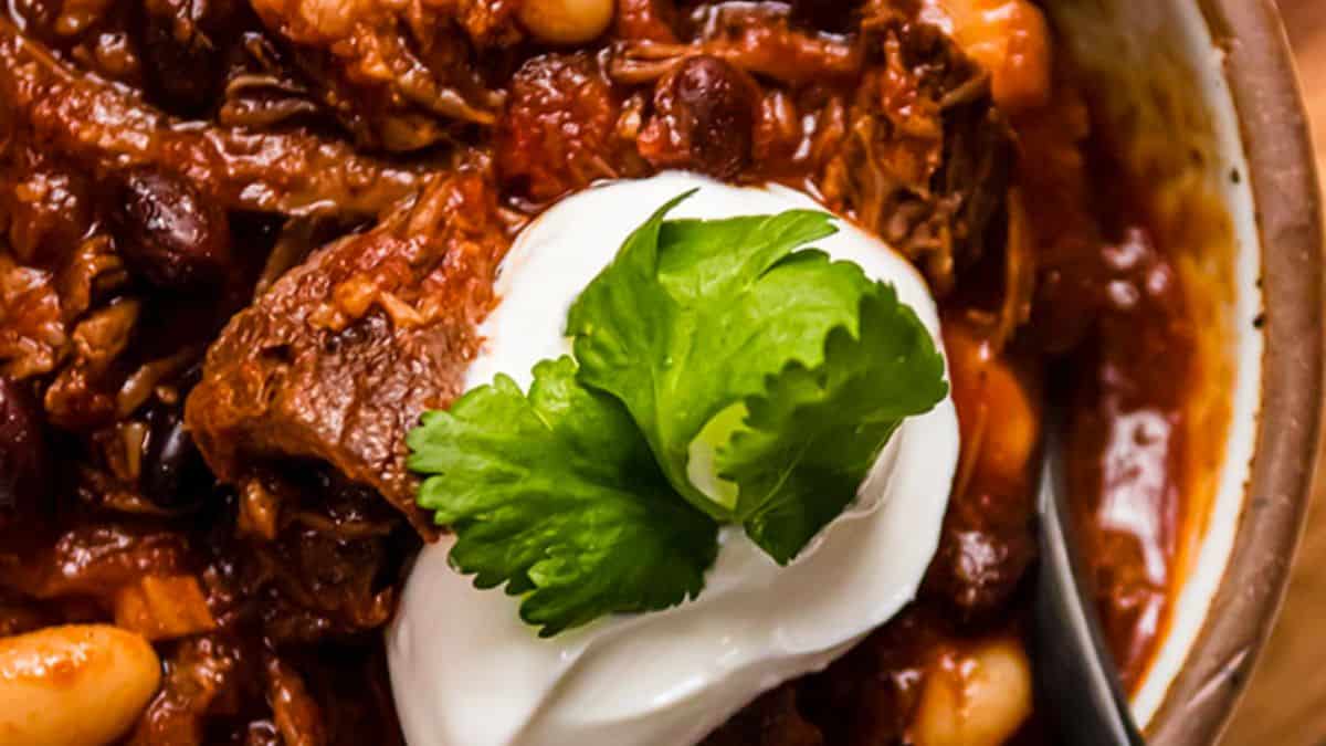 Beer Braised Short Rib Chili