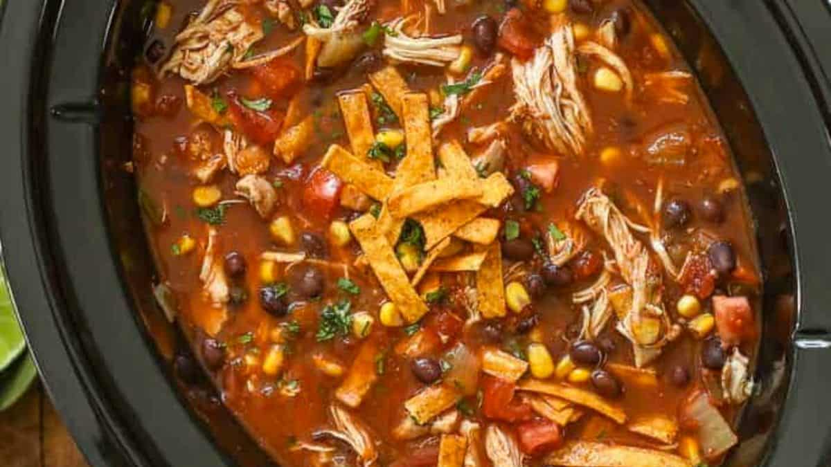 Crock Pot Tortilla Soup