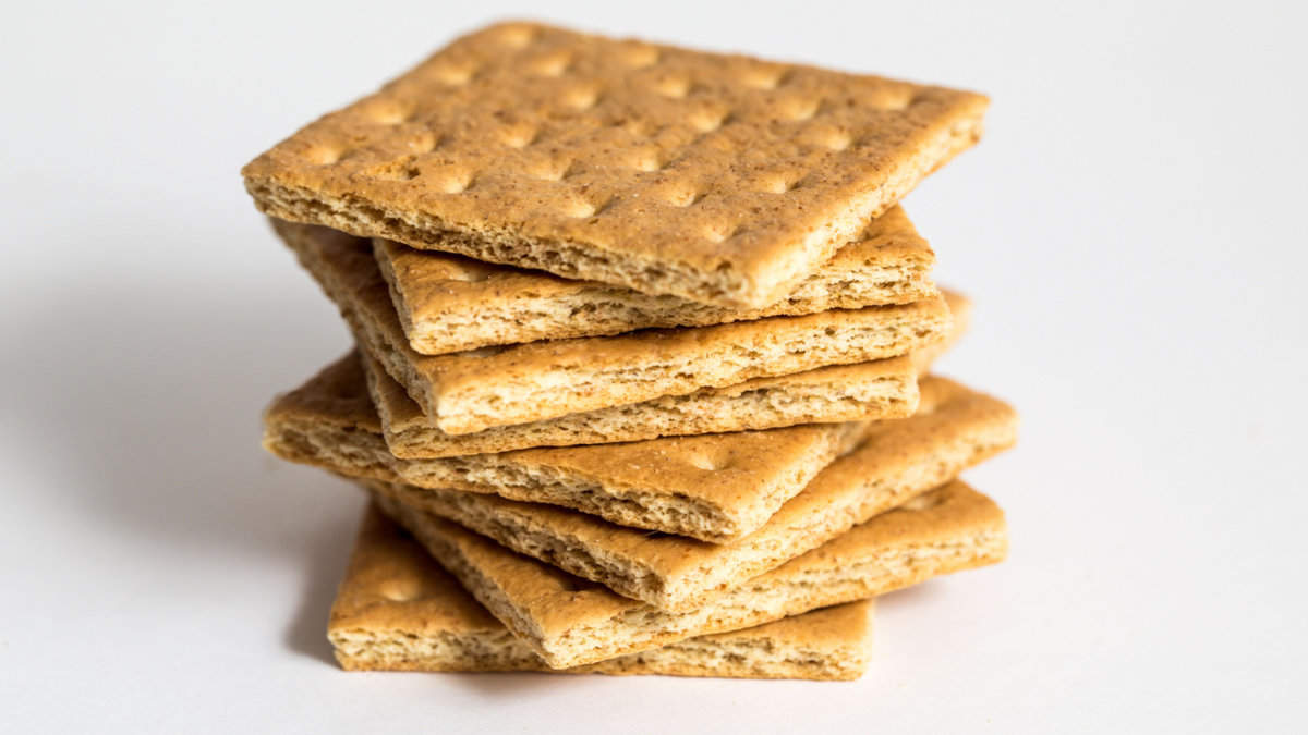 A stack of graham crackers.