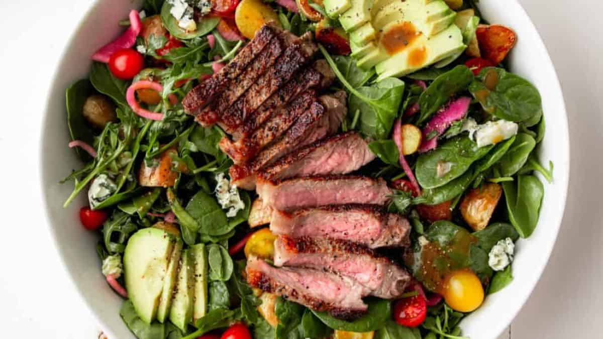Steak & Crispy Potato Salad.