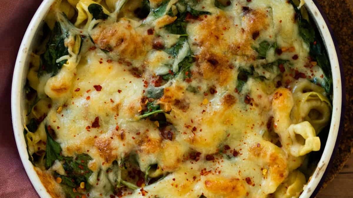 Cheesy Tortellini Casserole