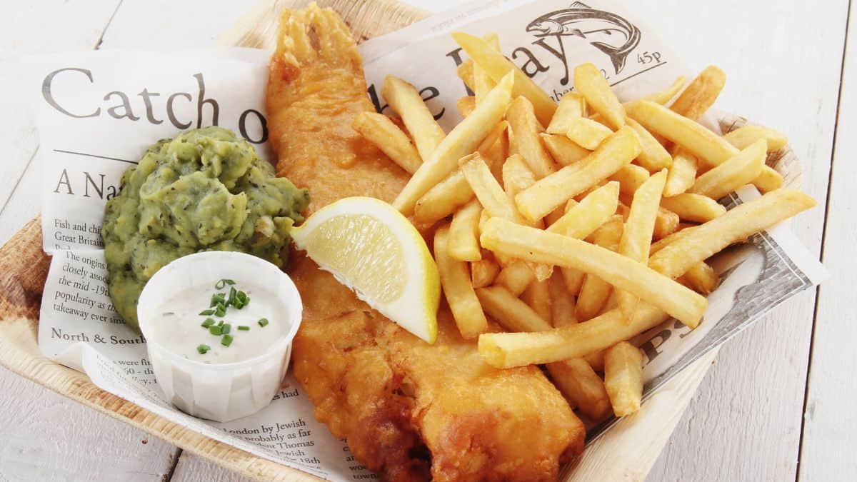 Fish and chips.