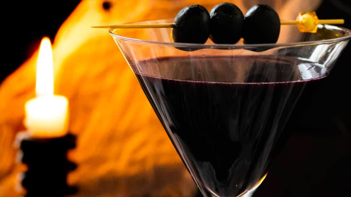 Black Widow Martini Mocktail