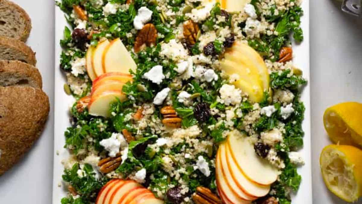 Fall Harvest Salad with Cider Dijon Vinaigrette