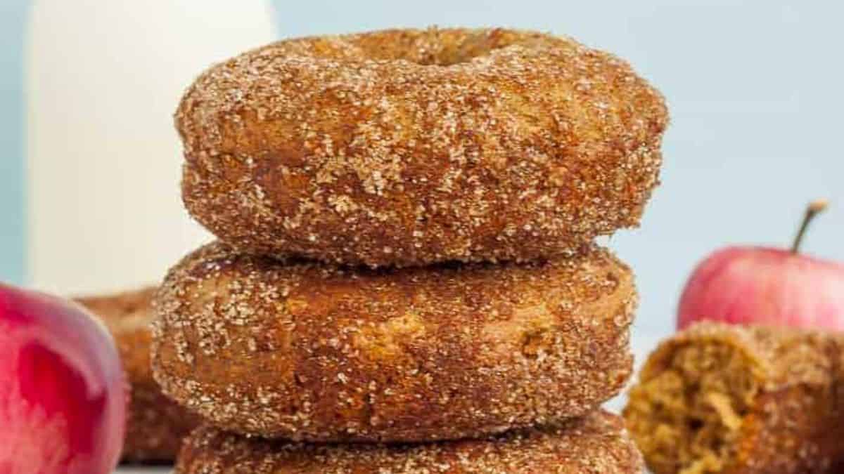 Whole Wheat Applesauce Donuts