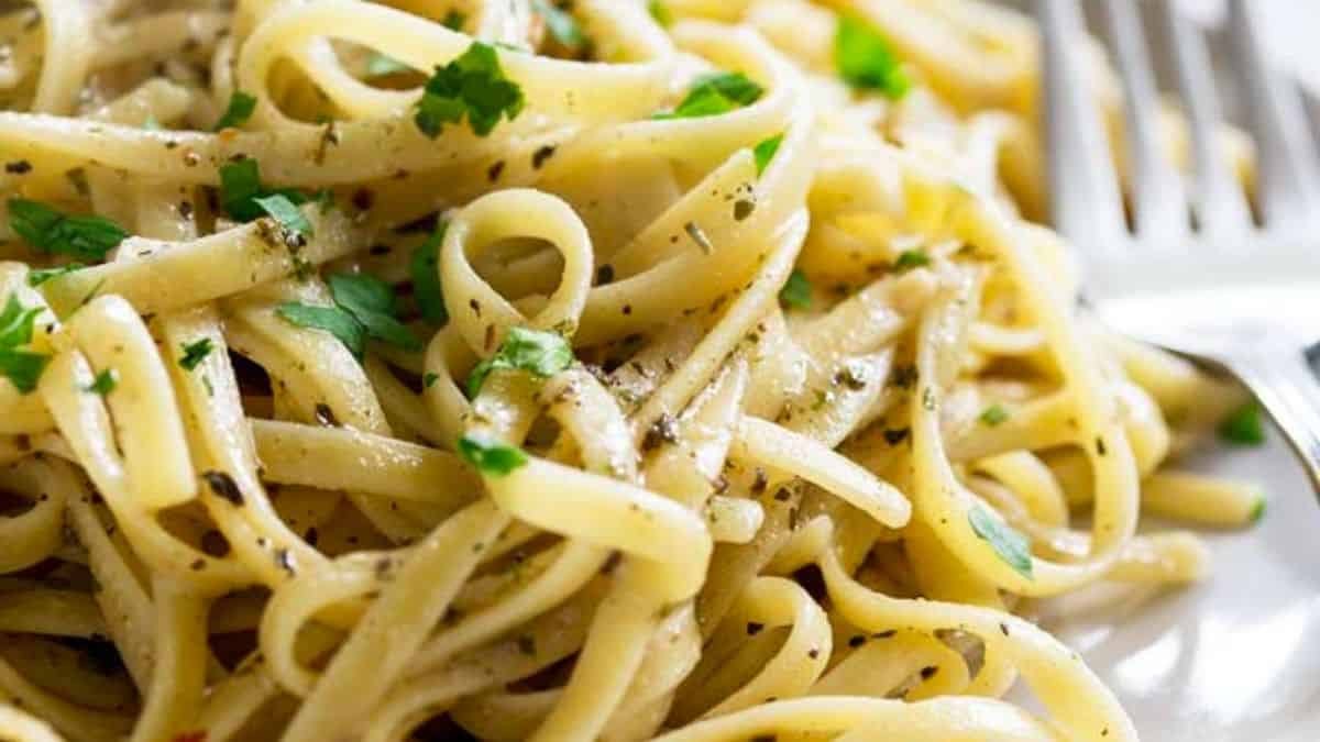 No Cream Italian Herb Pasta