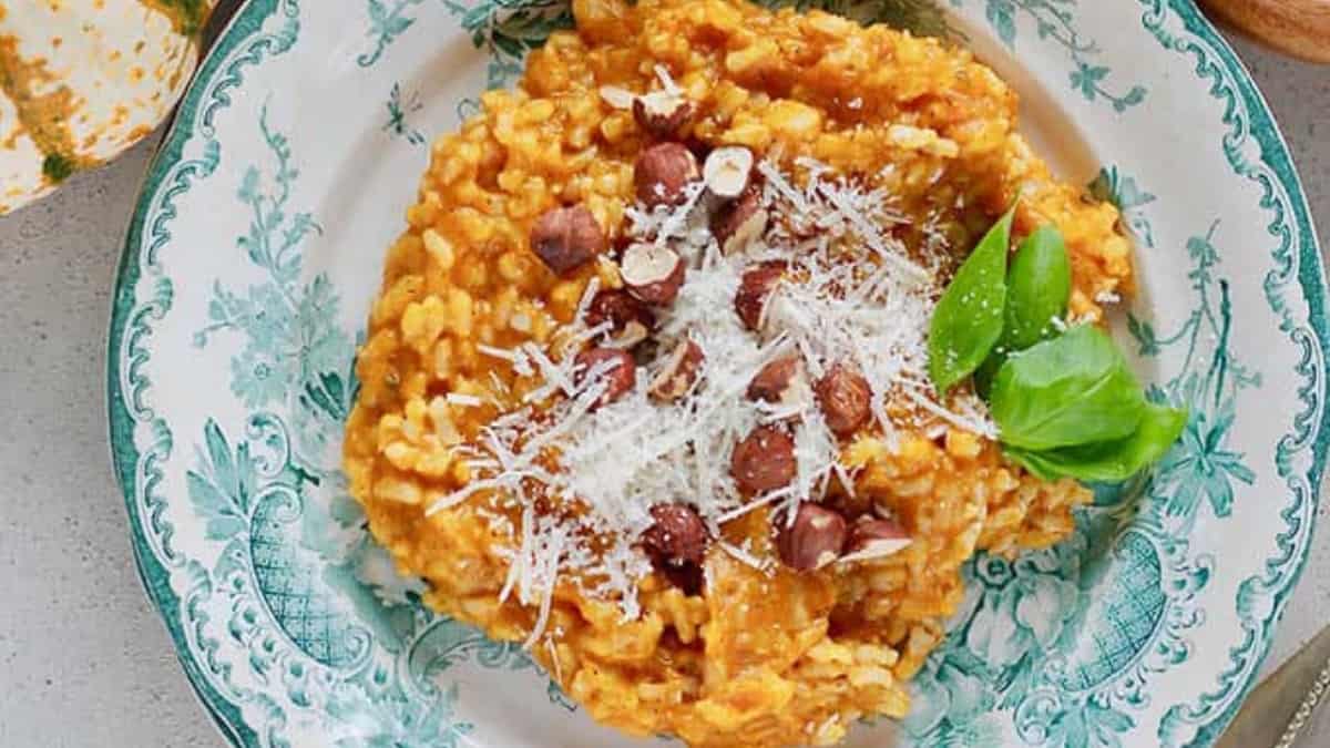 Baked Pumpkin Risotto.