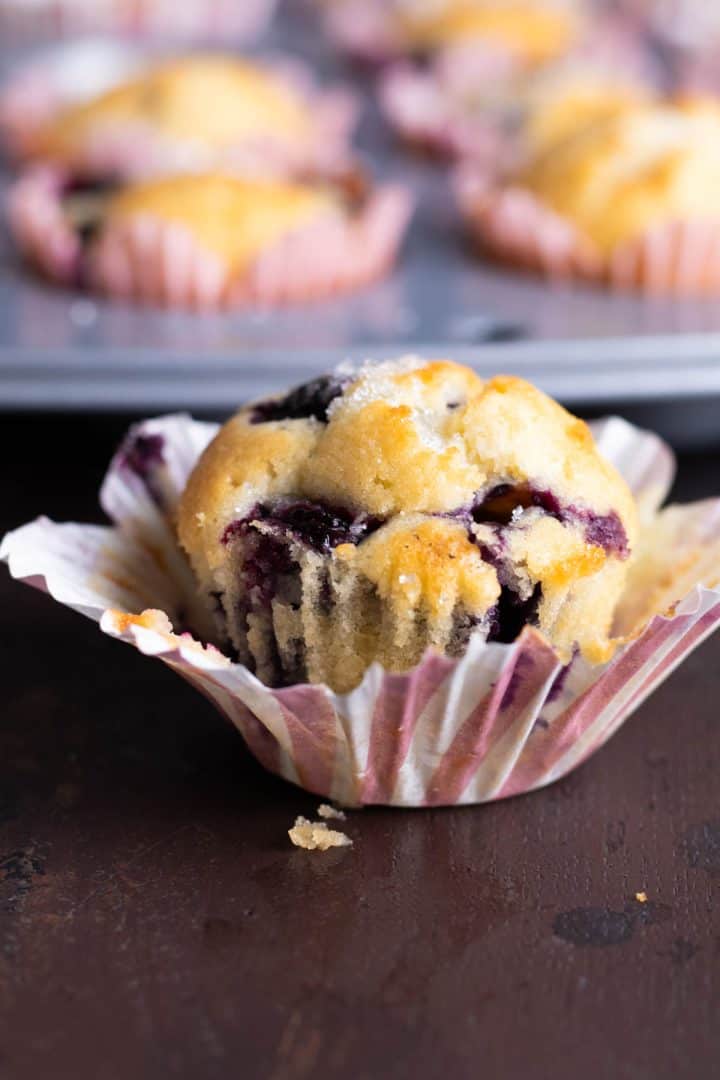 Mini Blueberry Muffins - always use butter