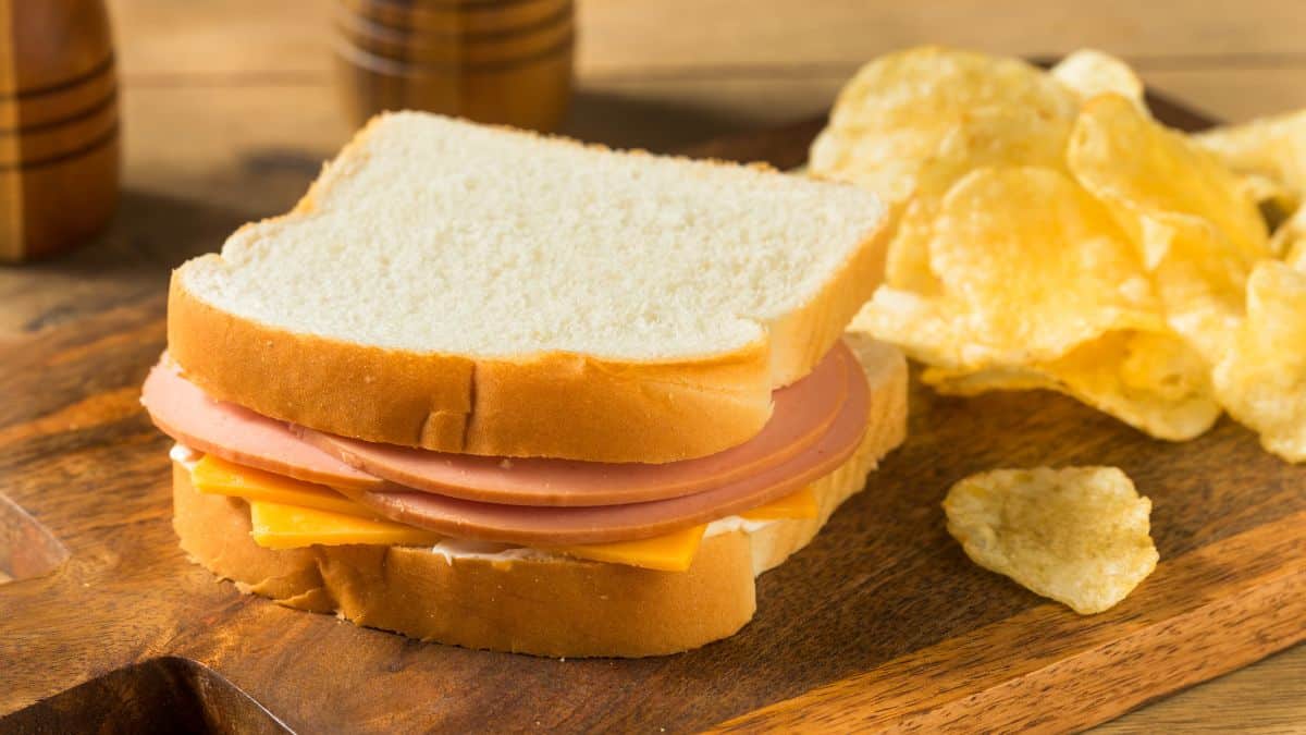 A bologna sandwich.