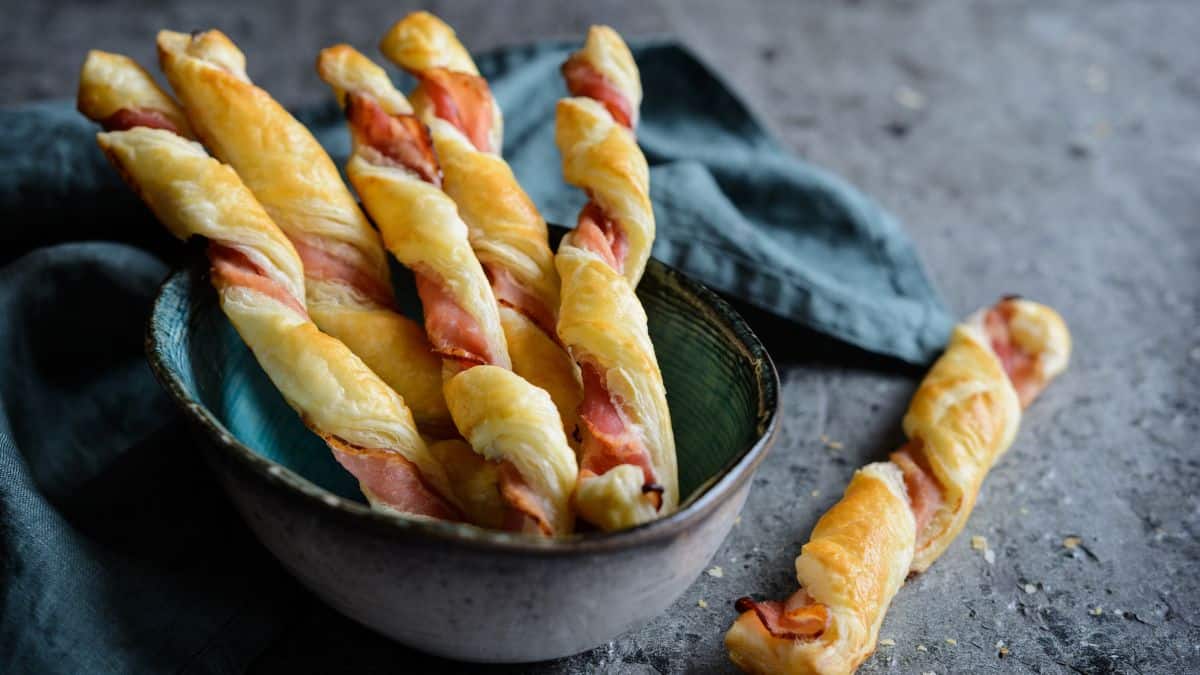 Bacon cheese puffs.