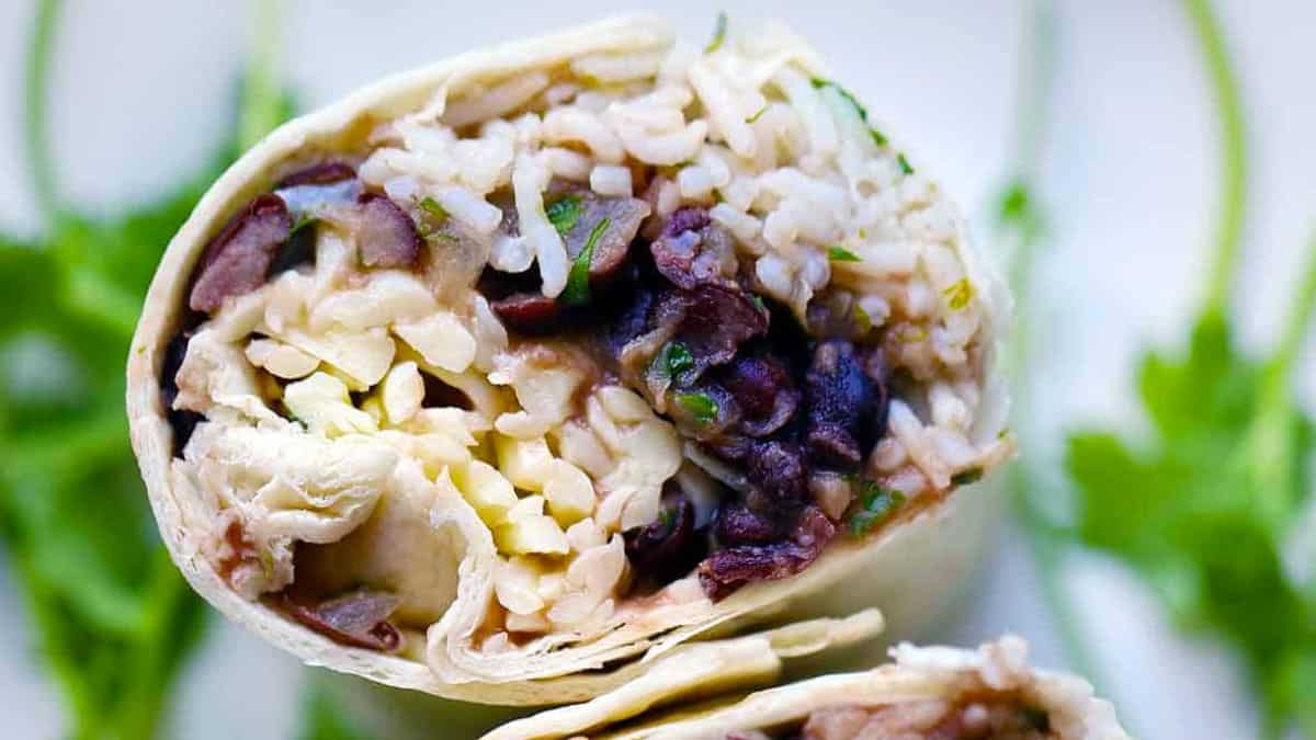 Freezer Burritos with Beans, Rice, and Cheese