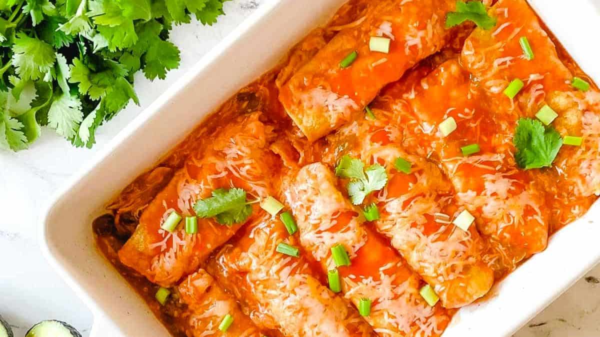 Chicken Slow Cooker Enchiladas