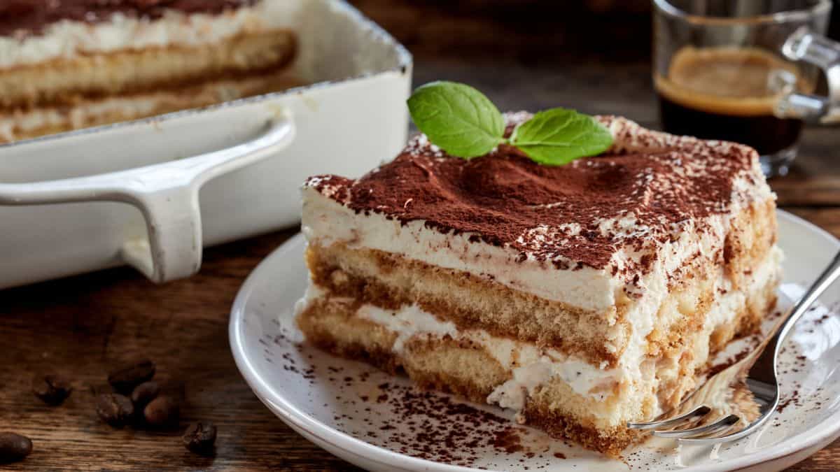 A slice of tiramisu.