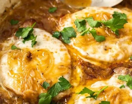 French onion pork chops.