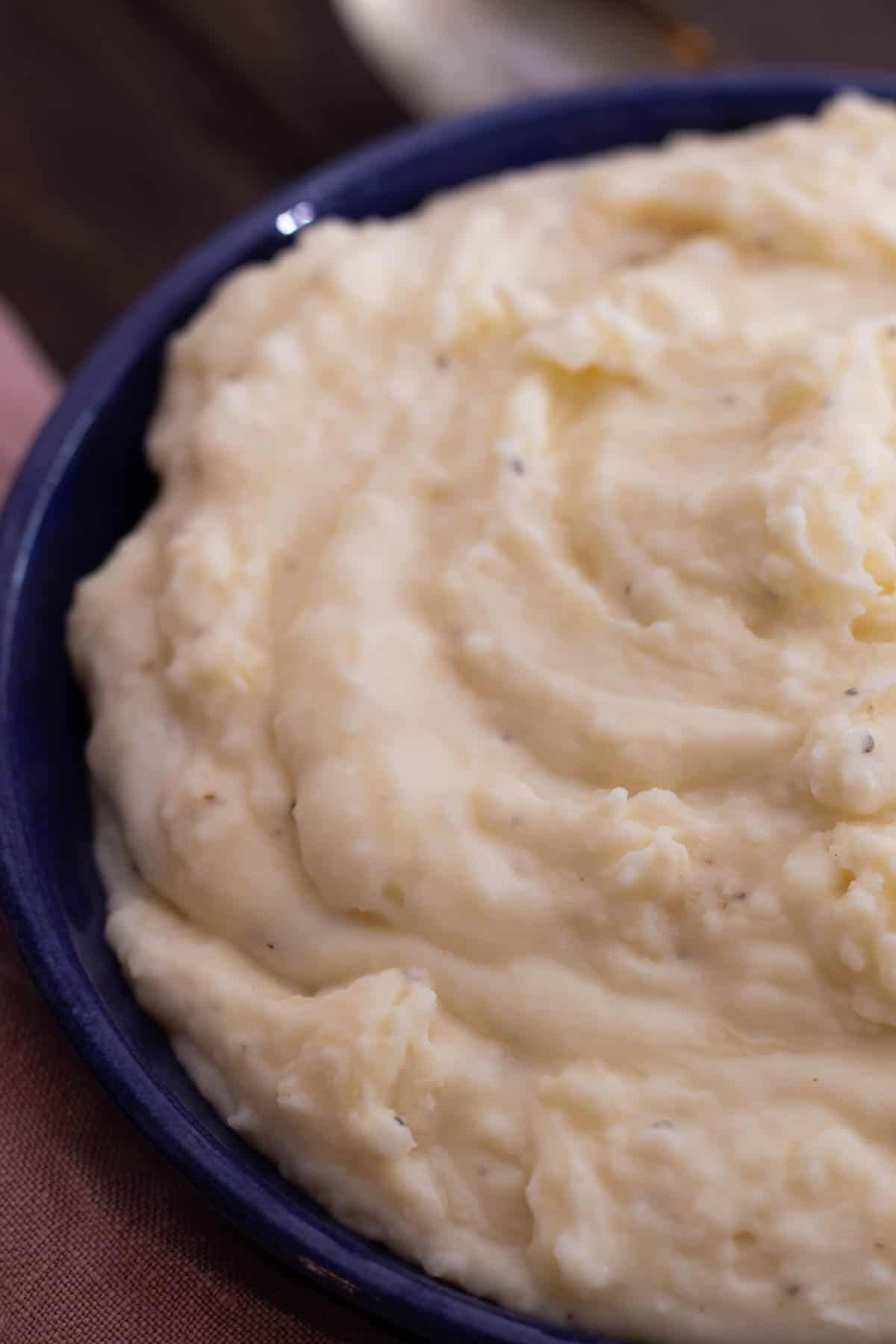 Cheesy mashed potatoes.