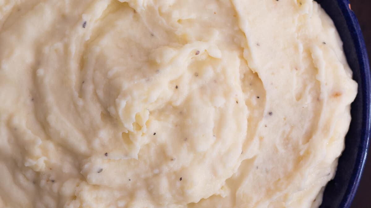 Cheesy mashed potatoes.