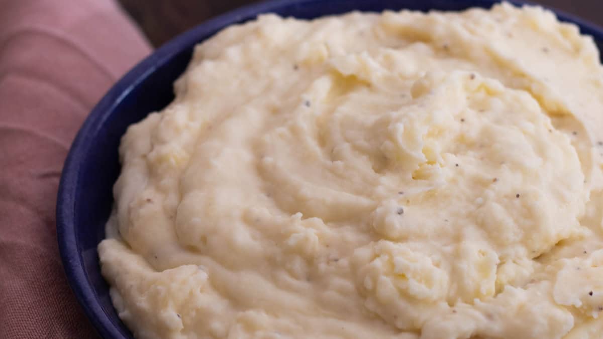 Cheesy mashed potatoes.