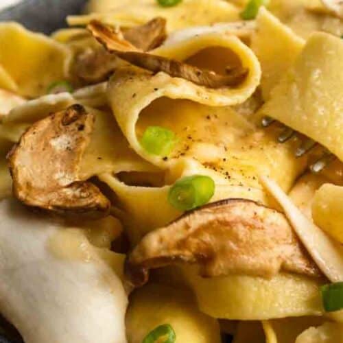 Mushroom miso pasta.
