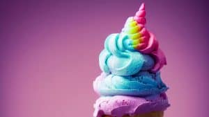 A unicorm ice cream.