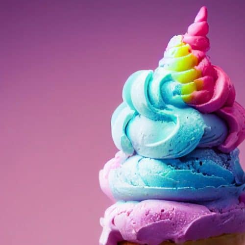A unicorm ice cream.
