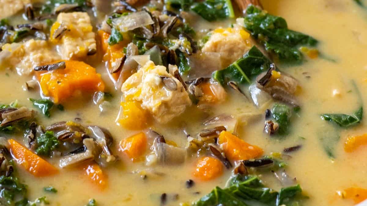 Creamy Vegan Wild Rice Soup