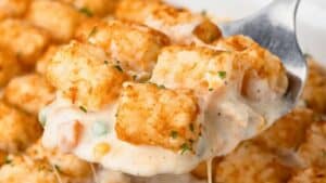 Chicken tater tot casserole.