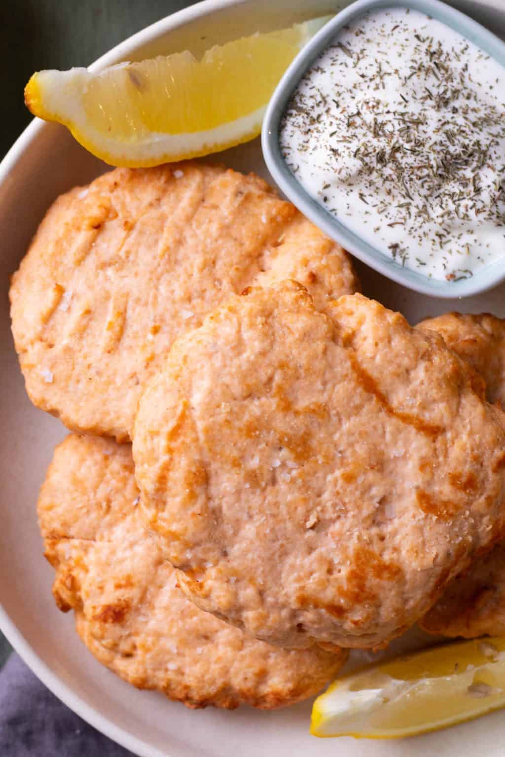 Easy Air Fryer Salmon Patties with Fresh Salmon - always use butter