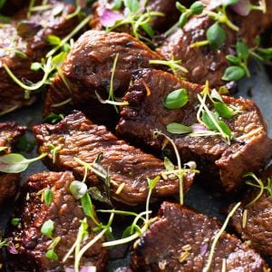 Air fryer steak bites.